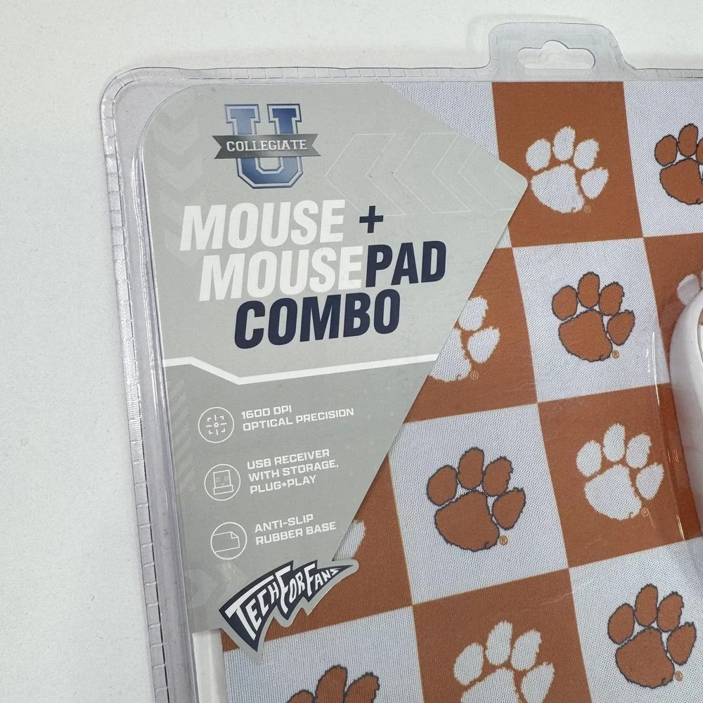 Clemson Tigers Rug Mat One Size Orange NCAA Football SOAR Mouse Pad Combo